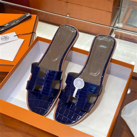 hermes 拖鞋|hermes blue shoes for women.